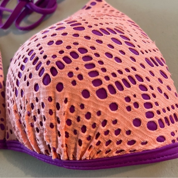 Snce padded zig bikini top size XL padded purple - Picture 5 of 7